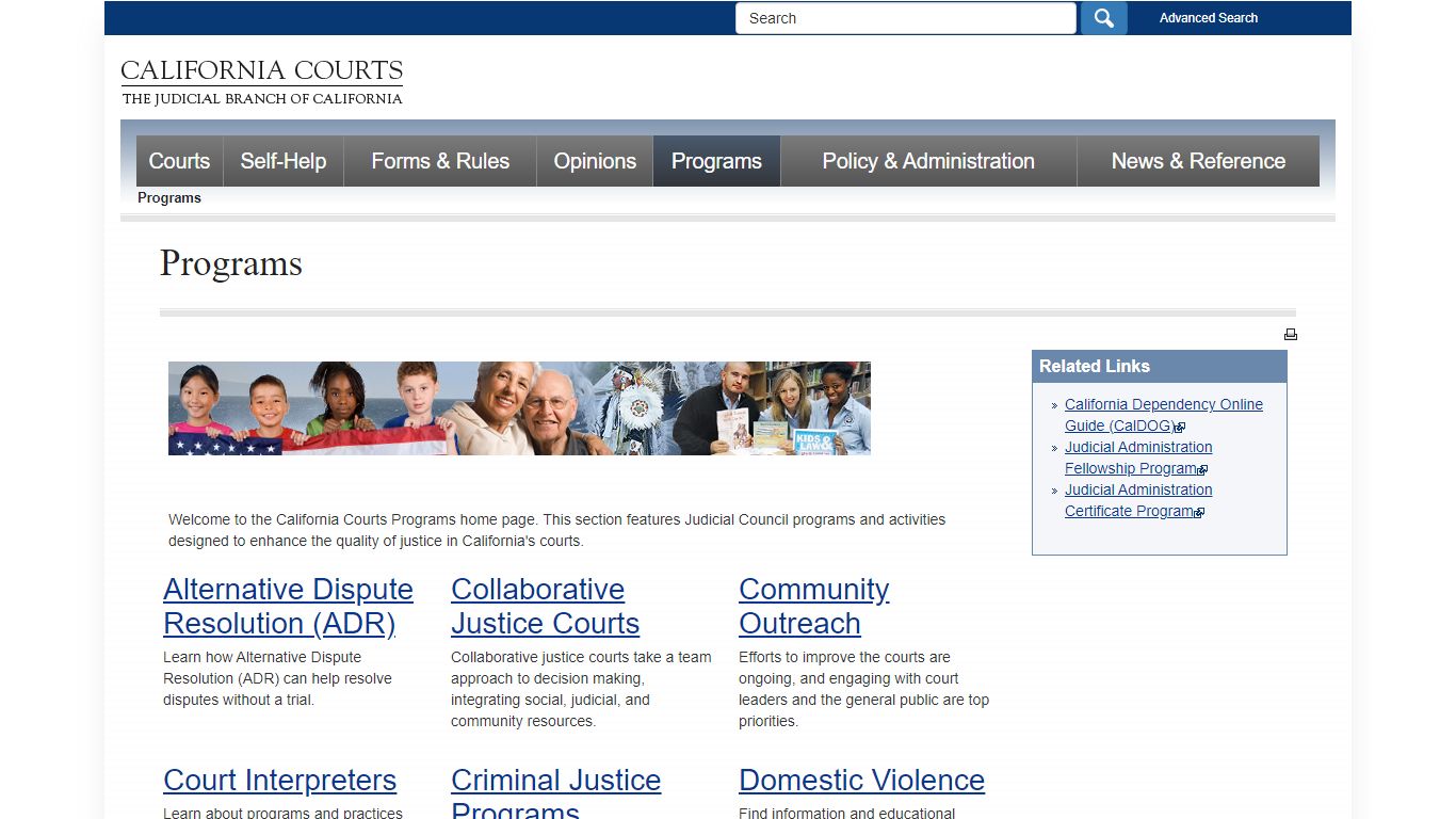 Programs - CA_courts - California